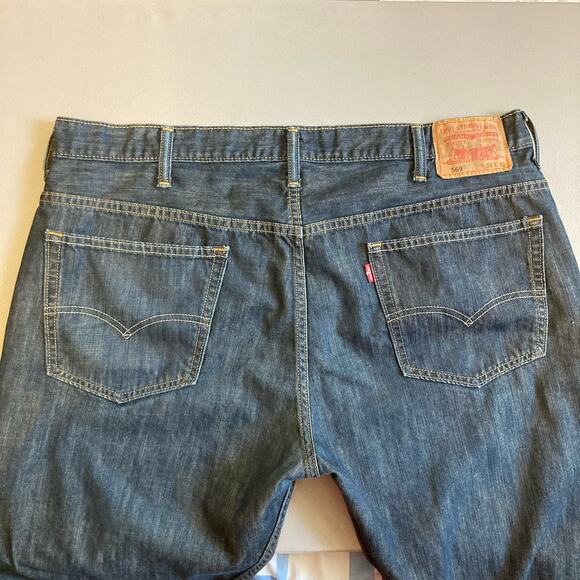 Levi's 569 Jeans Mens Size **40x28 Dark Blue Denim Y2K Baggy Loose Fit - Picture 9 of 16